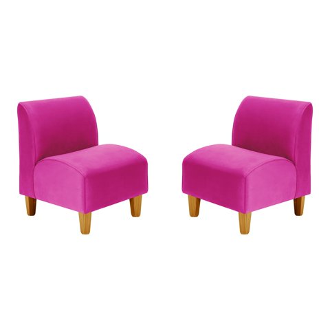 Bodevir - Set Poltrona Soft 1C Felpa 04 Fucsia
