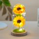 thumbnail image 2 of Regalo De Girasol Para Mujeres decoración Del Hogar De Flores Del Sol ramo De Girasol Conservado En Cúpula De Vidrio regalos De Cumpleaños Para Su Madre, 2 of 3