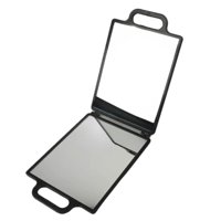 Magideal - Espejo De Mano Plegable De Doble Cara, Ideal Para Regalar A Estilistas. Portátil, Con Doble Asa, Perfecto Para Dormitorio, Salón De Belleza, Spa Y Maq