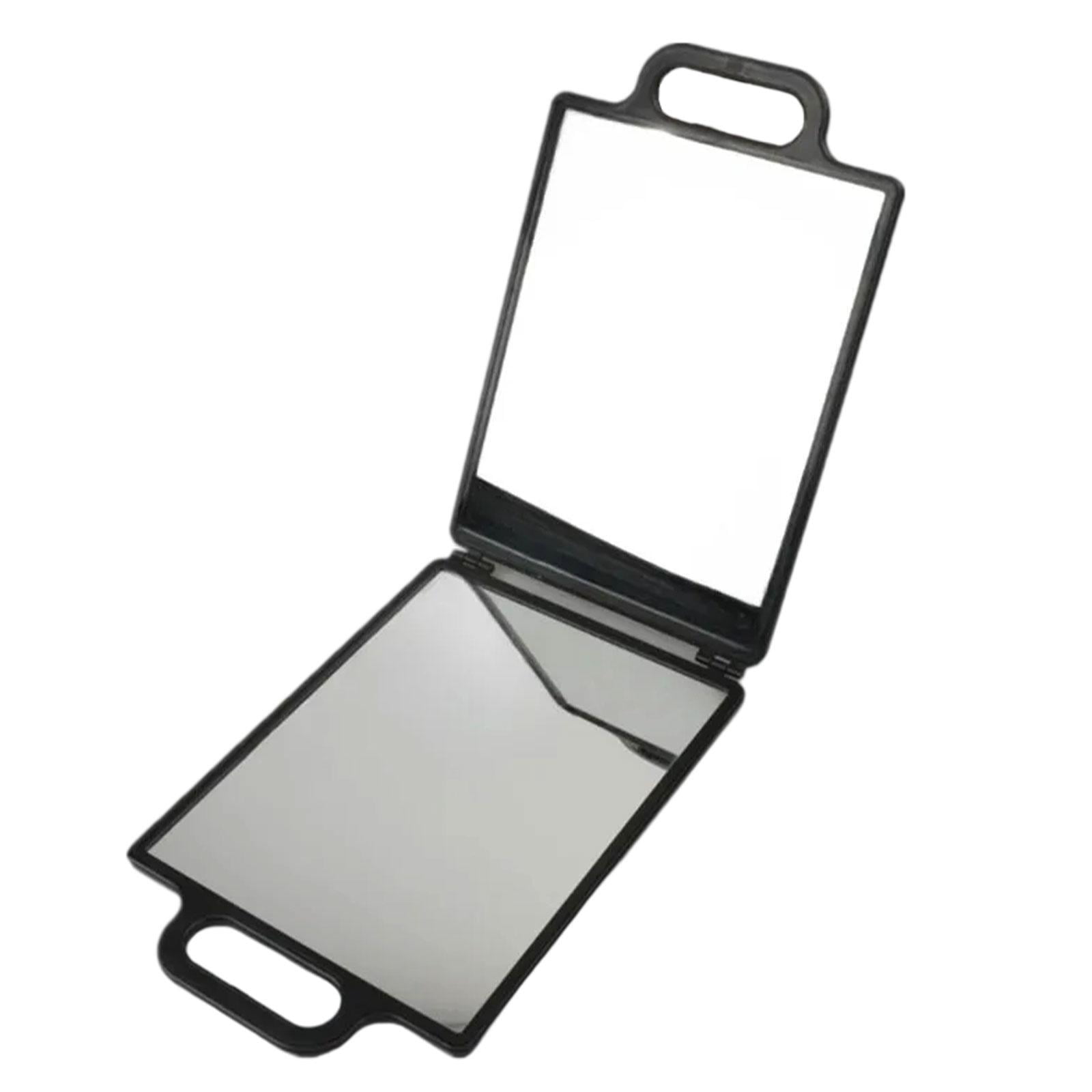 Magideal - Espejo De Mano Plegable De Doble Cara, Ideal Para Regalar A Estilistas. Portátil, Con Doble Asa, Perfecto Para Dormitorio, Salón De Belleza, Spa Y Maq