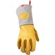 thumbnail image 2 of Guantes de soldadura Caiman Caiman Elk Skin MIG/Stick Dorado/Gris, 2 of 5
