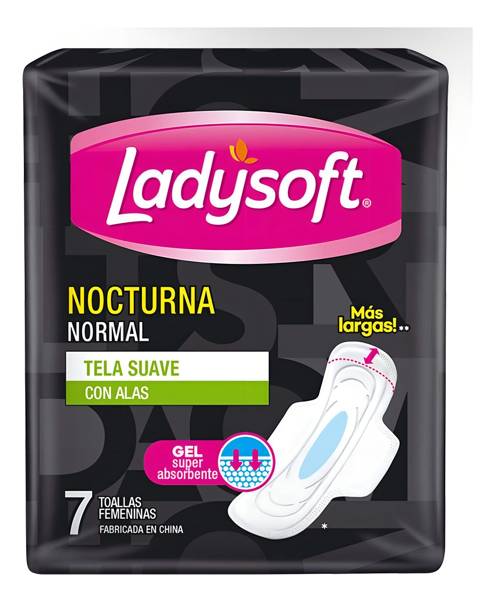 Ladysoft - Toalla Delgada Seca Noche 7Un