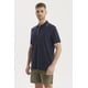thumbnail image 2 of Polera Hombre Pique Detalle En Cuello Azul Marino, 2 of 4