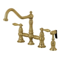 Grifo De Cocina Kingston Brass Ks3277Albs Latón Cepillado