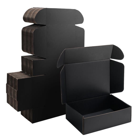 Caja de envío Yidomto 25x18x8 cm negra - 25 unidades