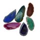 thumbnail image 4 of 6 piezas forma irregular ágata cuarzo rebanada colgante encantos joyería multicolor, 4 of 5