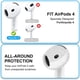 thumbnail image 3 of Almohadillas YSIUENG de silicona ultrafinas para AirPods 4 (5 pares), 3 of 7