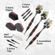 thumbnail image 4 of Dardos Soft Tip Viper Black Ice con anillos rojos, 16 g, 4 of 9