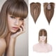 thumbnail image 1 of Loveternal 100% Cabello Humano Real con Flequillo 12 Pulgadas (Castaño Medio y Rubio Oscuro), 1 of 6