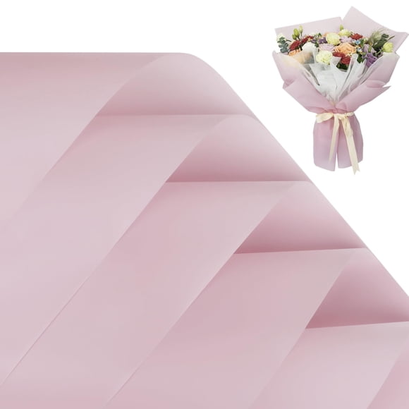 Papel de Flores FUHITIM 58 cm Rosa Claro 20 Hojas Impermeable