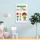 thumbnail image 4 of Charlie & las formas Cuadro decorativo colgante - Arte de pared - Póster enmarcado - Decoración de pared - Regalos para familia, amigos y aficionados 20*30 cm, 4 of 6