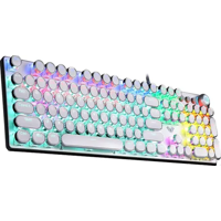 Genérico - Teclado Aula Retroiluminado Ergonómico Numérico Negro