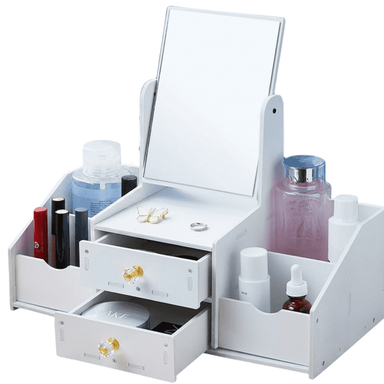 Click Ventas - Organizador Cajón Maquillaje Con Espejo Rectangular Repisas