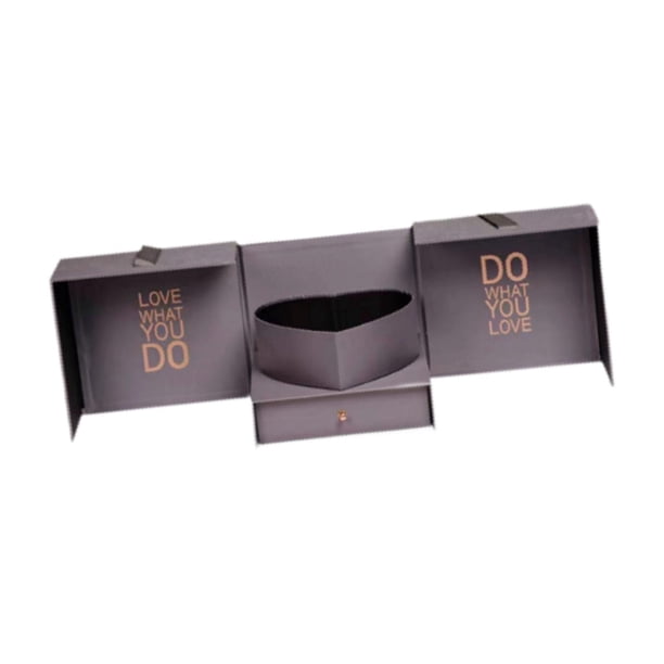 Caja De Flores Vacía, Regalo De San Valentín Para Fiestas, Decoraciones De Regalo De Bricolaje, Gris