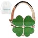 thumbnail image 1 of Colgador Plegable para Bolso ROFLYER con Diseño de Trébol de Cuatro Hojas Verde, 1 of 5