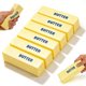 thumbnail image 1 of Juguete antiestrés Gytera 6 piezas de mantequilla "Squishies" de rebote lento, 1 of 6