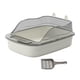 thumbnail image 2 of Caja De Arena Para Gatos Abierta, Orinal Grande Con Forma De Dibujos Animados, Caja De Arena Para Gatos, Bandeja De Arena Para Gatos, Gris, 2 of 5