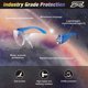 thumbnail image 4 of Gafas de seguridad PTCOL, paquete de 24 unidades, colores Galaxy, antiarañazos, 4 of 7