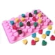 thumbnail image 4 of Molde de silicona con forma de corazón para hornear, 55 cavidades, para cubitos de hielo, caramelos y chocolate, para San Valentín (paquete de 2), 4 of 6