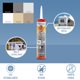 thumbnail image 2 of Sellador Dicor 295 ml Gris Autonivelante para Techo de Autocaravana, 2 of 5