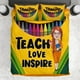 thumbnail image 1 of Teach Love Inspire - Juego de cama personalizado para profesores, 1 of 3