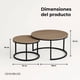 thumbnail image 4 of Mesas De Centro Anidadas Madera Oscura Venhoouse, 4 of 8