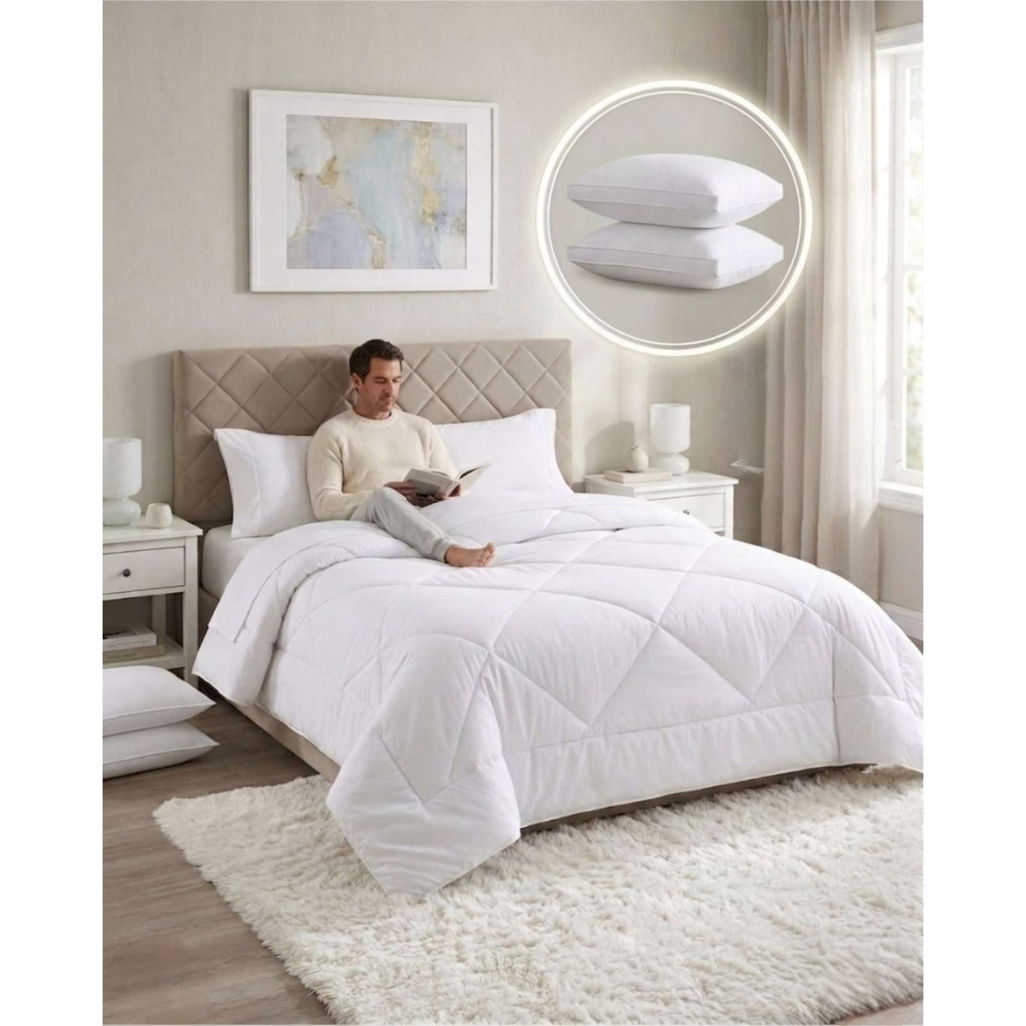 Myl Todo Hogar - Juego De Cama Con Plumón Nórdico Sábanas Y Almohada Plaza Y Media