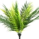 thumbnail image 1 of Paquete de 2 hojas artificiales de árbol, plantas tropicales, hojas falsas, plantas artificiales, flores verdes para el hogar, la cocina, arreglos para fiestas, decoraciones de boda., 1 of 6