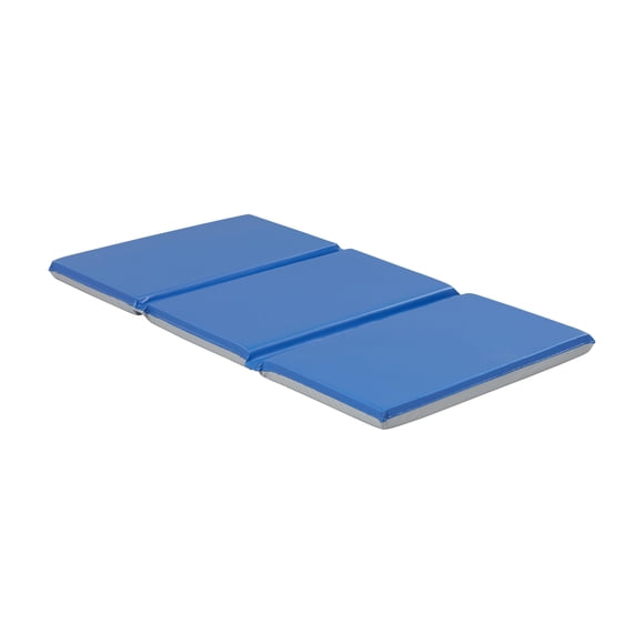 Colchoneta plegable ECR4Kids 122 cm 2 in Azul/Gris