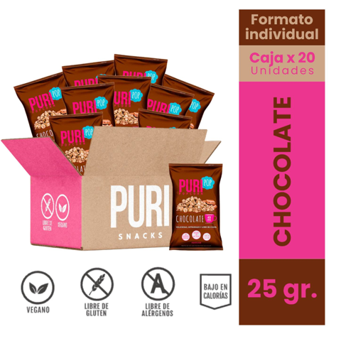 Puri Snacks - Puripop Chocolate 25Grs.