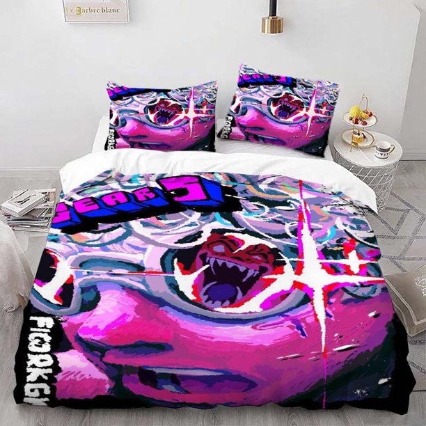 Psychedelic Art Themed Bedding Set Duvet Cover and Pillowcase Set Soft and Comfortable