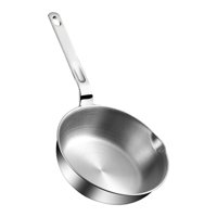 Magideal - Sartén De Acero Inoxidable, Sartén Para Carne, Sartén Para Parrilla, Utensilios De Cocina, Cocción De Huevos, Sándwich, Sartenes Redondas, Sartén Para 12 Cm