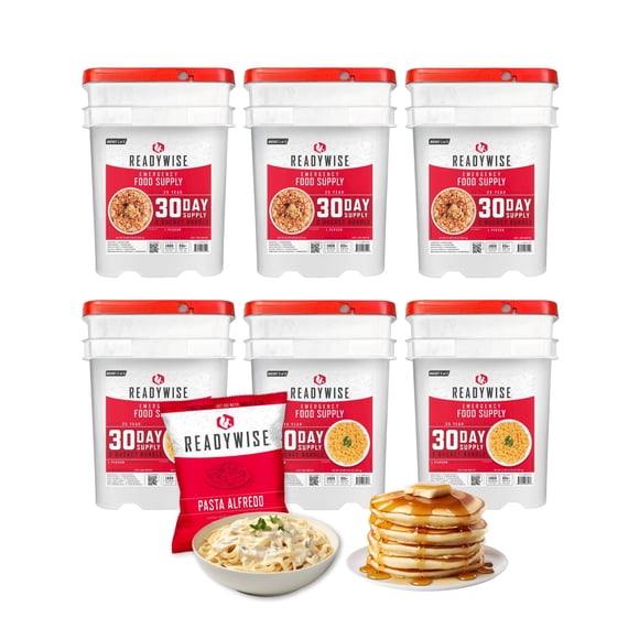 Suministro de alimentos de emergencia ReadyWise para 3 meses, 894 porciones