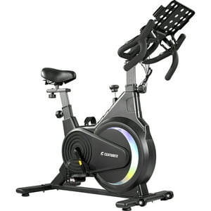 Centurfit - Bicicleta Spinning Magnetica Fija Indoor Pulso Cardiaco Color Negro