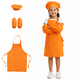 thumbnail image 1 of Set Delantales Cocina Infantil Gorro Mangas Protectores Chef, 1 of 6