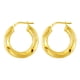 thumbnail image 1 of Aros Argolla Brilliance Plata 925 Baño Oro 14K Mujer, 1 of 3