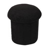 Sohogar - Puff Baúl Redondo Bouclé