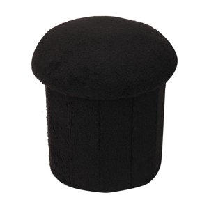 Sohogar - Puff Baúl Redondo Bouclé