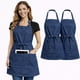 thumbnail image 1 of Delantal SOITU de denim 2 unidades, 3 bolsillos, ajustable, 1 of 8