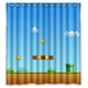 thumbnail image 1 of Cortina de ducha de Super Mario Game, juego de cortina de baño con ganchos, tamaño 66 x 72 pulgadas, 1 of 3