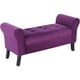 thumbnail image 2 of Banqueta Baul Lua 2C Felpa 20 Morado, 2 of 6
