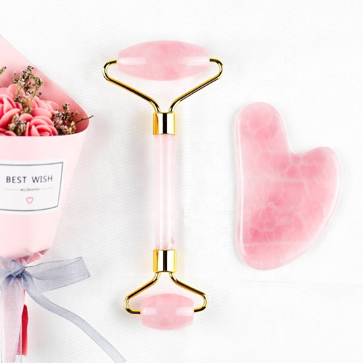 Color Lab - Skin Care Jade Y Guasha Rosa - Rodillo Para El Cuidado Facial