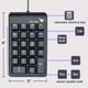 thumbnail image 5 of Teclado numérico mecánico giratorio con cable USB y LED azul negro, 5 of 7