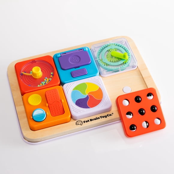 Tablero modular de actividades sensoriales Fat Brain Toys PlayTab Essentials