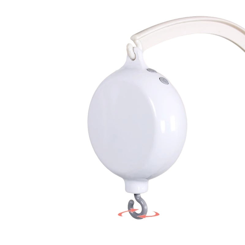 Xusx111 - Motor Móvil De Cuna De Bebé, Recargable - Caja De Música Operada Con Conectividad, Cuna De Spinner Móvil (blanco)