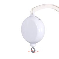 Xusx111 - Motor Móvil De Cuna De Bebé, Recargable - Caja De Música Operada Con Conectividad, Cuna De Spinner Móvil (Blanco)