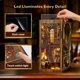 thumbnail image 4 of Kit de rincón de libros en miniatura DIY para casa de muñecas 3DVASE con luz LED, 4 of 7