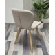 thumbnail image 3 of Pack 4 Sillas Para Comedor Aviador Radar Tapiz Lino Base Madera - Beige, 3 of 4