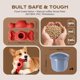 thumbnail image 3 of Juguete para perros EHWZ Hueso Congelado Rojo Rellenable para lamer, 3 of 7