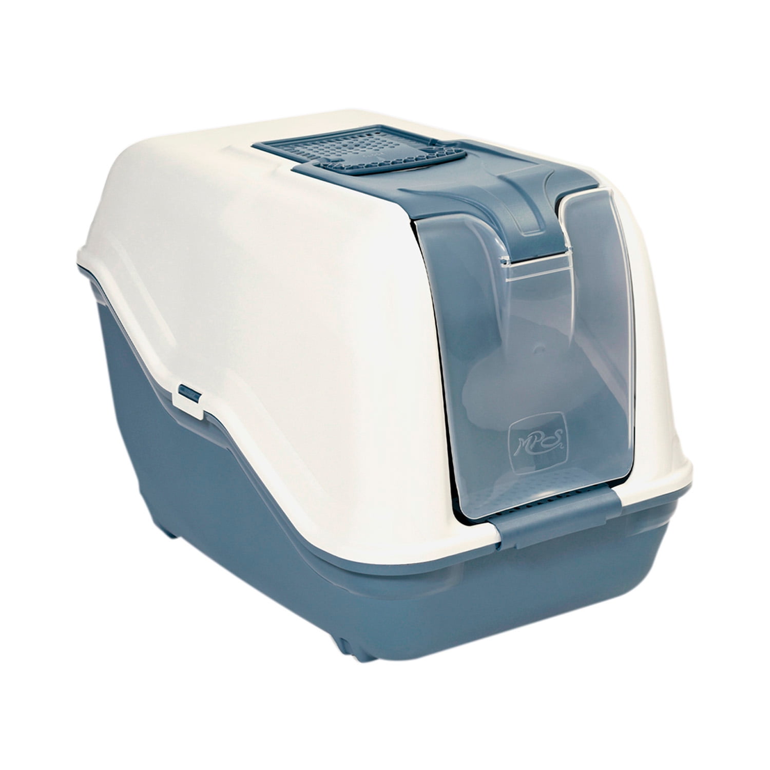 Arenero para Gato Netta Maxi Close Azul Opaco MPS